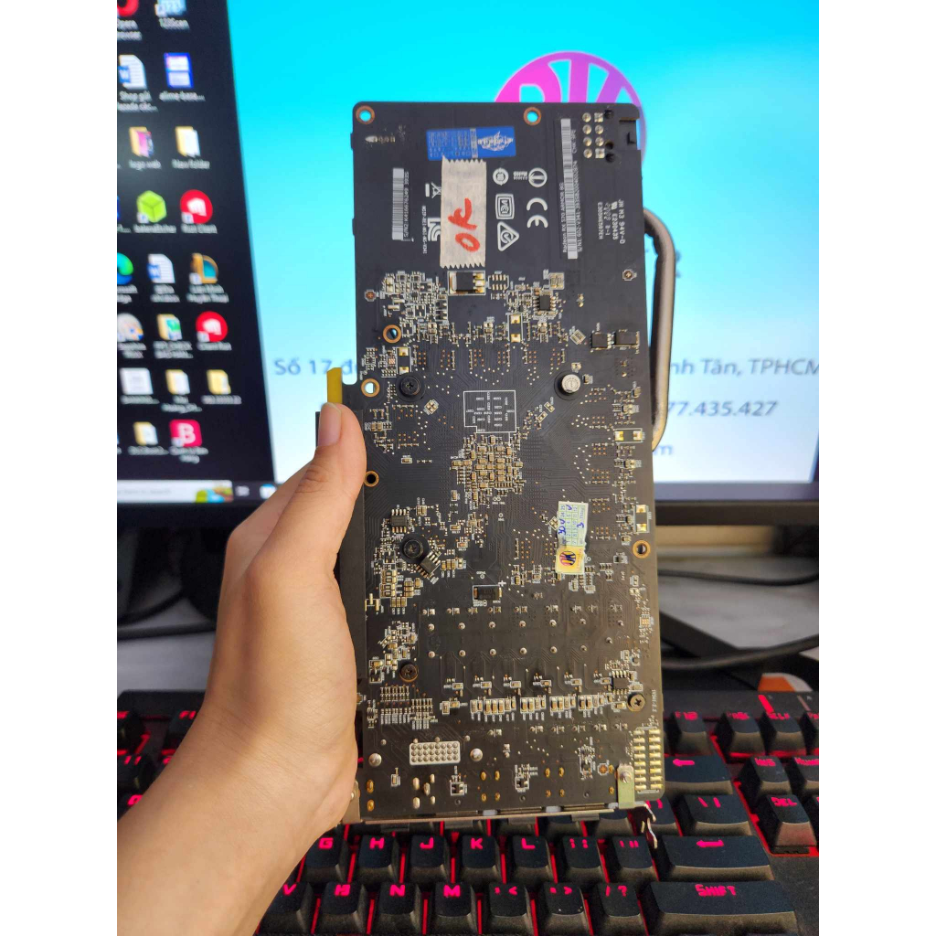 Card màn hình Msi Amor RX 570 8G hàng đẹp