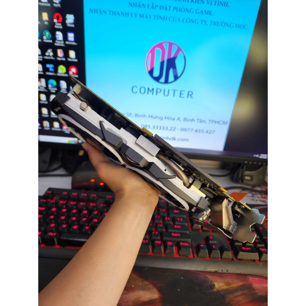 Card màn hình Msi Amor RX 570 8G hàng đẹp