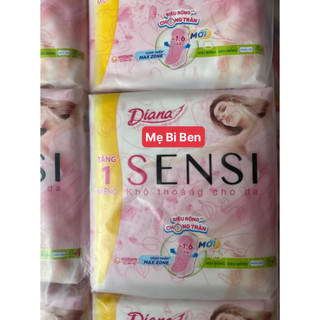[KHÔNG CÁNH] Băng vệ sinh Diana SENSI mỏng không cánh (8miếng/1gói)