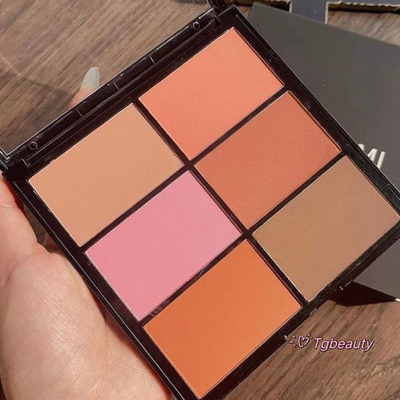 Bảng Má Hồng 6 Ô Chuyên Nghiệp Guicami Pro Multi Blush