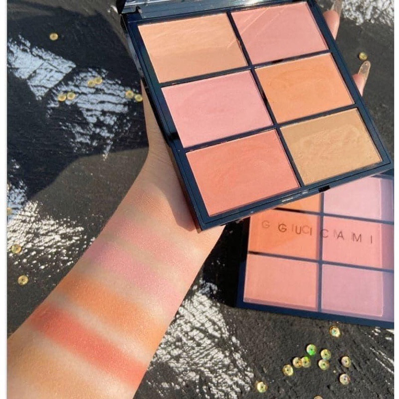Bảng Má Hồng 6 Ô Chuyên Nghiệp Guicami Pro Multi Blush