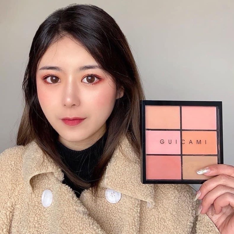 Bảng Má Hồng 6 Ô Chuyên Nghiệp Guicami Pro Multi Blush