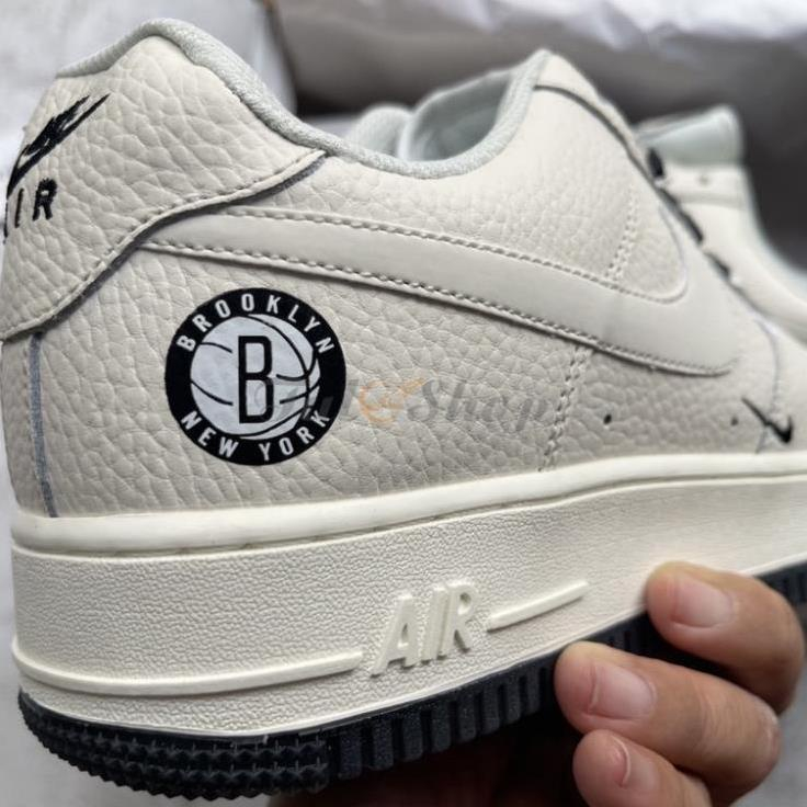 Giày sneaker AF1 âm dương, Giày thể thao air force 1 Âm Dương Brooklyn Sail Black Phản Quang phối đồ nam nữ trend