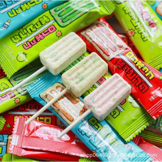 Combo 1000g Kẹo mút nổ trái cây / Kẹo mút trái cây hình cây kem món ăn mới thơm hương vị trái cây mới ngon