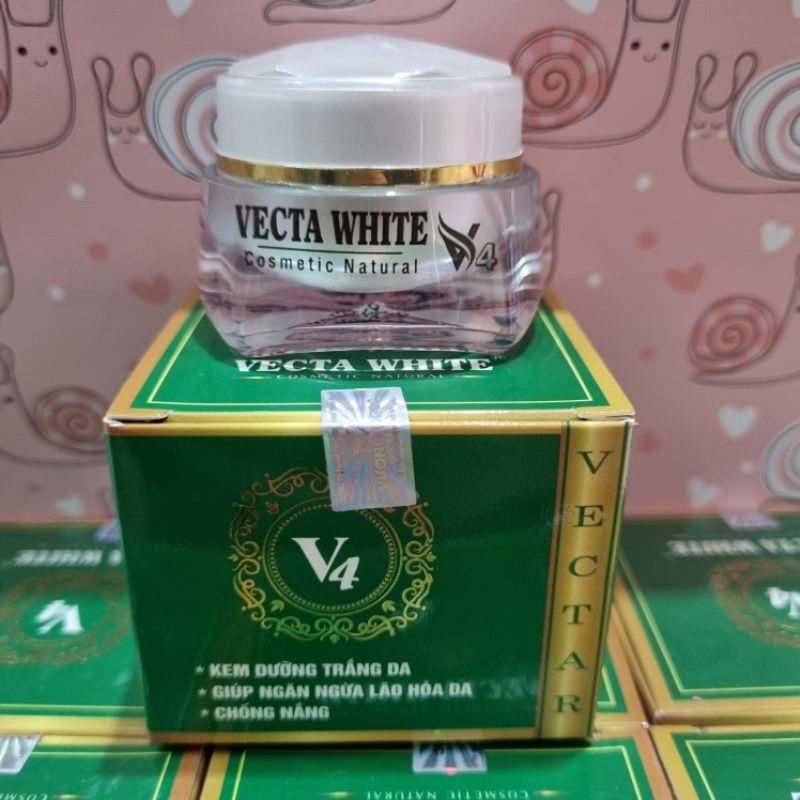 Kem Vecta White V4 trắng da, giảm lão hóa da, chống nắng 10g 20g
