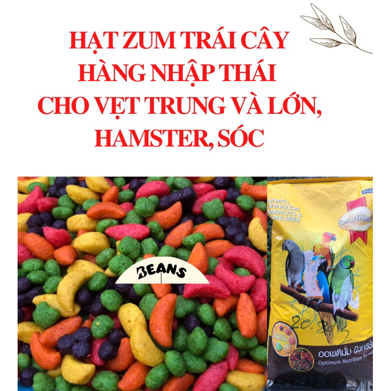 Hạt zum trái cây KAYTEE CHO VẸT, HAMSTER, SÓC  100g