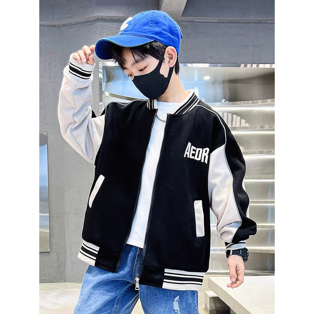 Áo khoăc bomber cho bé trai4-14 tuổi"AEDR" 18-48kg.Thiết kế thể thao,năng động.BT15