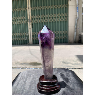 Trụ đá màu tím -kt: ~ 15-16cm