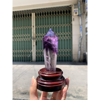 Trụ đá màu tím (Amethyst) -KT: ~ 15-16cm