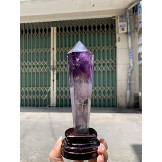 Trụ đá màu tím (Amethyst) -KT: ~ 15-16cm