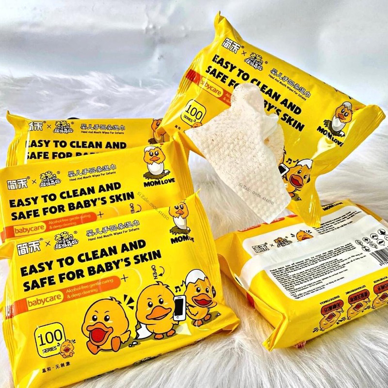 Bịch Khăn Giấy Ướt Con Vịt Vàng / Gấu Dâu Siêu Hot