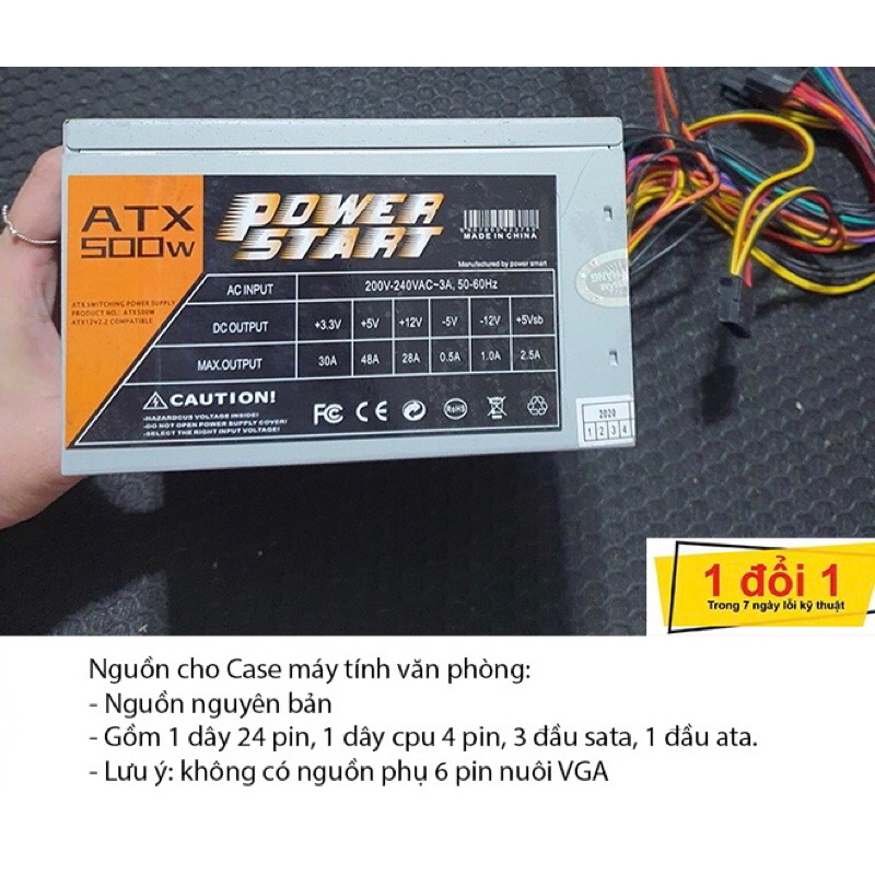 Nguồn máy tính 400w 500w cho máy văn phòng hàng tháo máy còn tốt