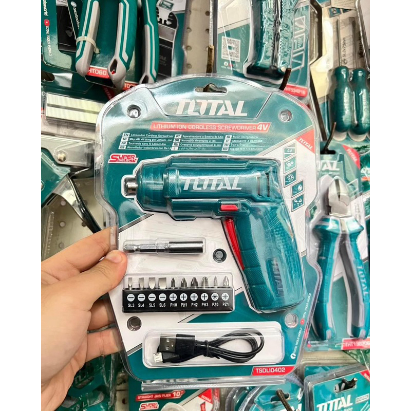 TOTAL Máy siết vít dùng pin 4V  TSDLI0402