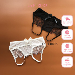 Quần lót ren xẻ đáy hở mông sexy freesize la perbra - x07