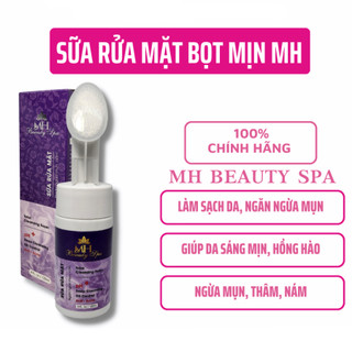 ( Mẫu mới hộp màu vàng) Sữa Rửa Mặt Dịu Nhẹ MH Beauty Foaming Cleanser Làm Sạch Sâu Hạn Chế Mụn Da Sạch Mịn Sau 2 Phút