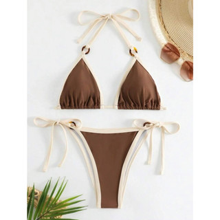 Set bikini hai mảnh phối hai màu cá tính - BIDY SET