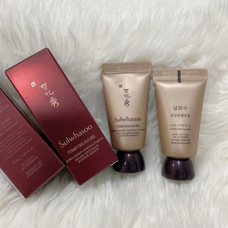 Sữa rửa mặt thông đỏ Sulwhasoo 15ml date 2025 - Chuẩn LG Hàn Quốc