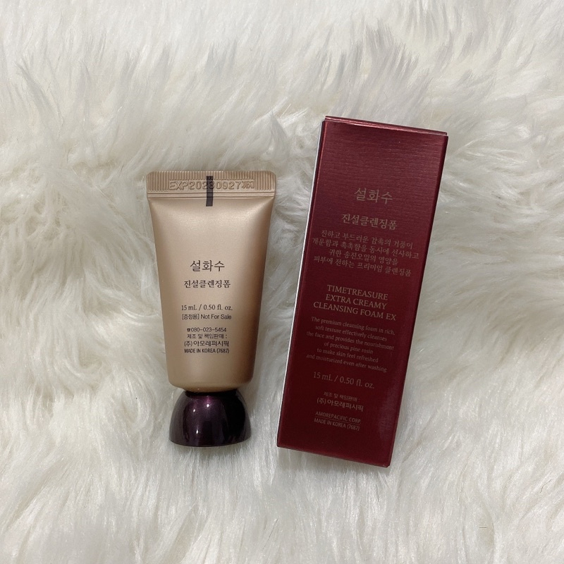 Sữa rửa mặt thông đỏ Sulwhasoo 15ml date 2025 - Chuẩn LG Hàn Quốc