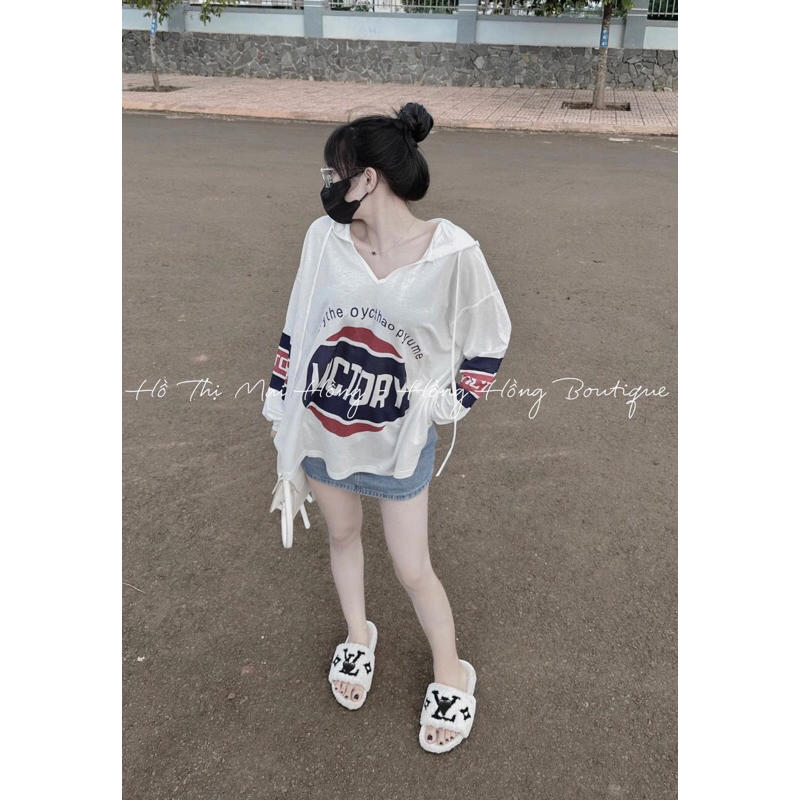 ÁO PHÔNG HODIE MŨ GIẤY MÀU TRẮNG