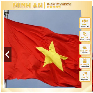 Cờ Việt Nam cờ Tổ Quốc MINH AN 70x1m1 vải dày dặn màu sắc tươi đẹp siêu bền