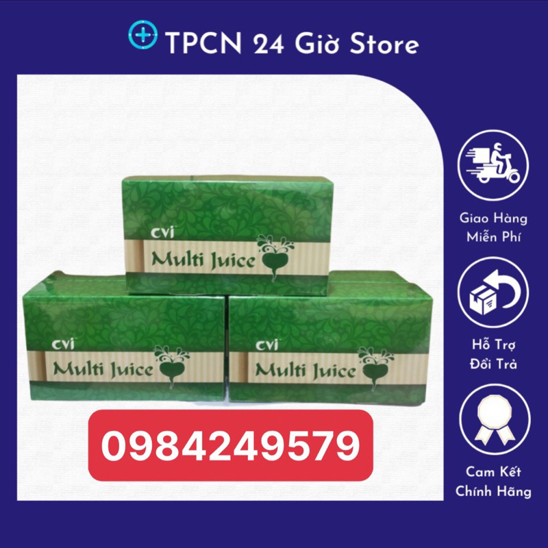 Nước Trái Cây Multi Juice Nội Địa Malaysia (hộp 30 gói) ( multi juice TPCN 24 giờ)