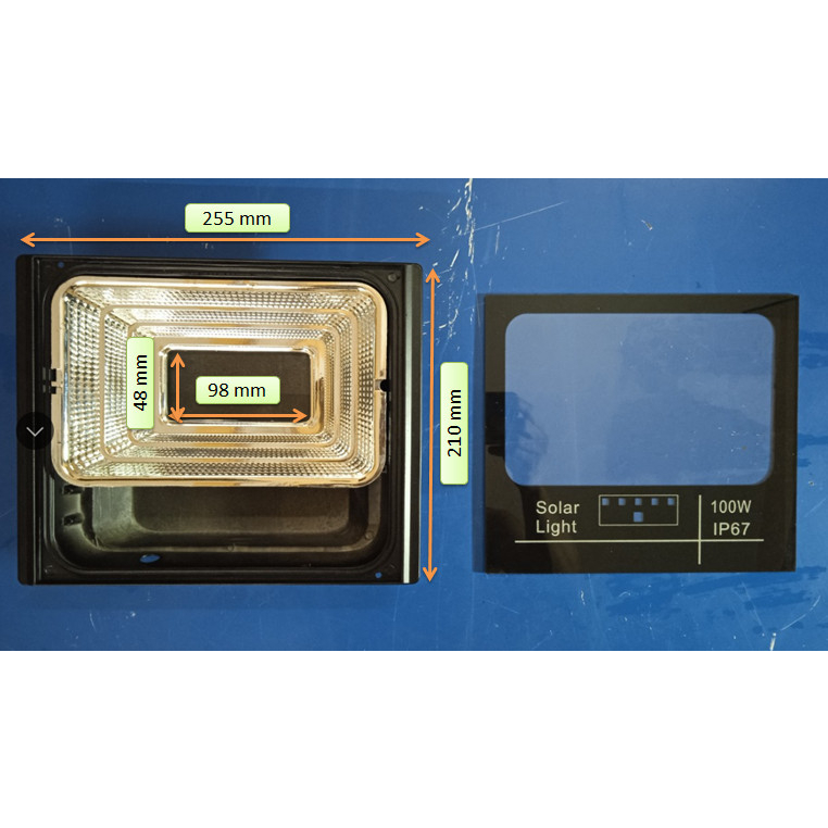 Vỏ đèn pha nang lượng mật trời 100W