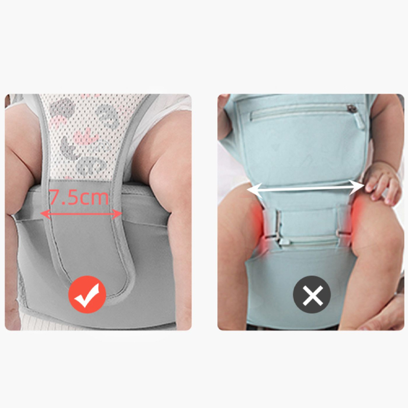 Địu em bé Mumkid cao cấp, Địu định hình chống gù cho bé thoáng khí 2 tư thế an toàn khi đi xe máy ô tô - MK046
