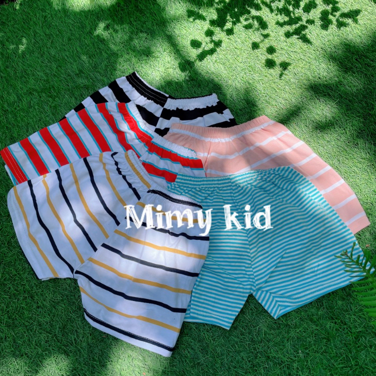 Combo 10 quần đùi bé trai, bé gái cotton