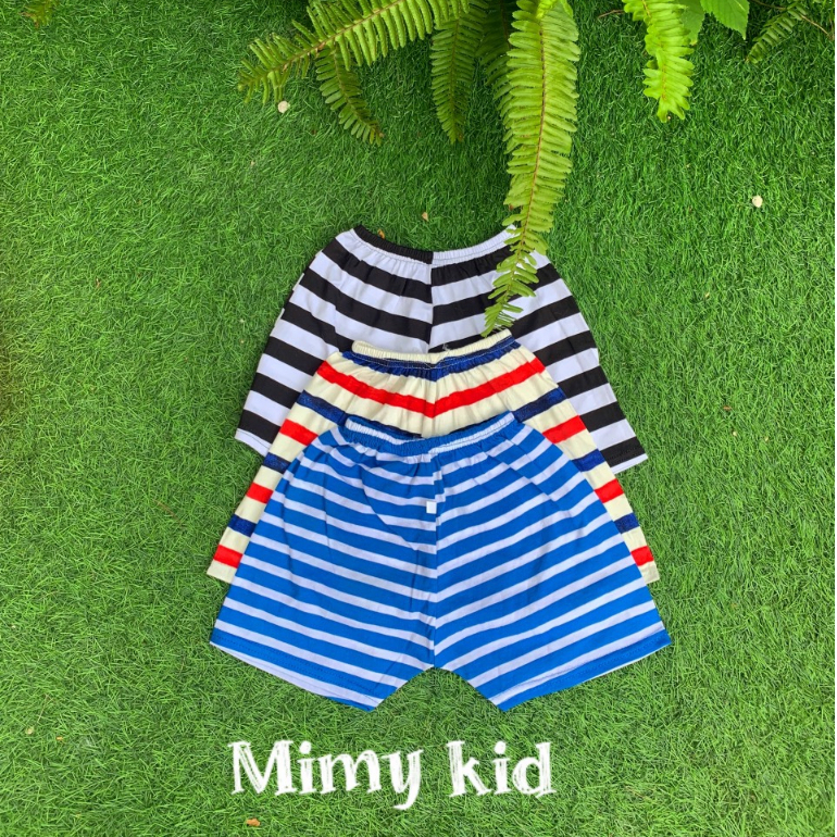 Combo 10 quần đùi bé trai, bé gái cotton