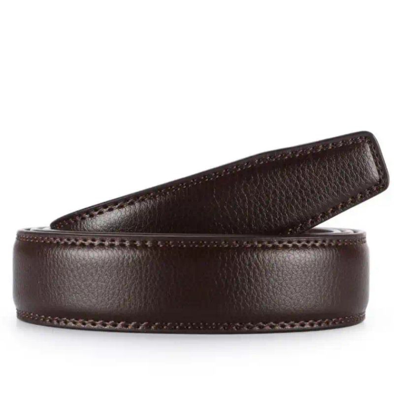 Dây nịt thắt lưng nam da bò thật dùng cho khóa tự động bản 3.0cm,3.5cm da bò 3 lớp mai viền sang trọng