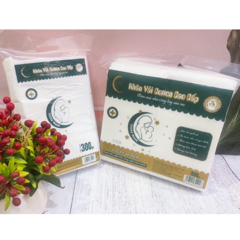 Khăn Vải Khô Đa Năng Cao Cấp Lucky Moon 300/500gr