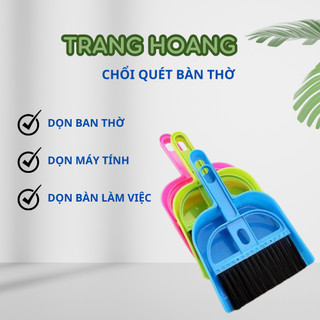 Bộ chổi quét mini kèm hốt rác, quét ban thờ, bàn làm việc