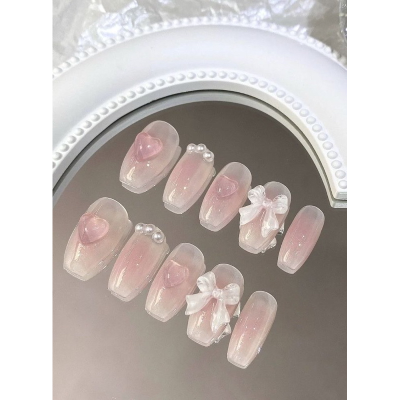 NAILBOX HỒNG THẠCH ĐI HỌC MÓNG GIẢ HÀN QUỐC