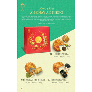 Hộp 4 bánh trung thu Kinh Đô dùng đường ăn kiêng