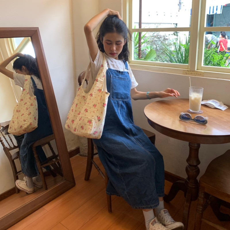 Túi tote HOA VINTAGE 2 lớp dày dặn Mọt handmade