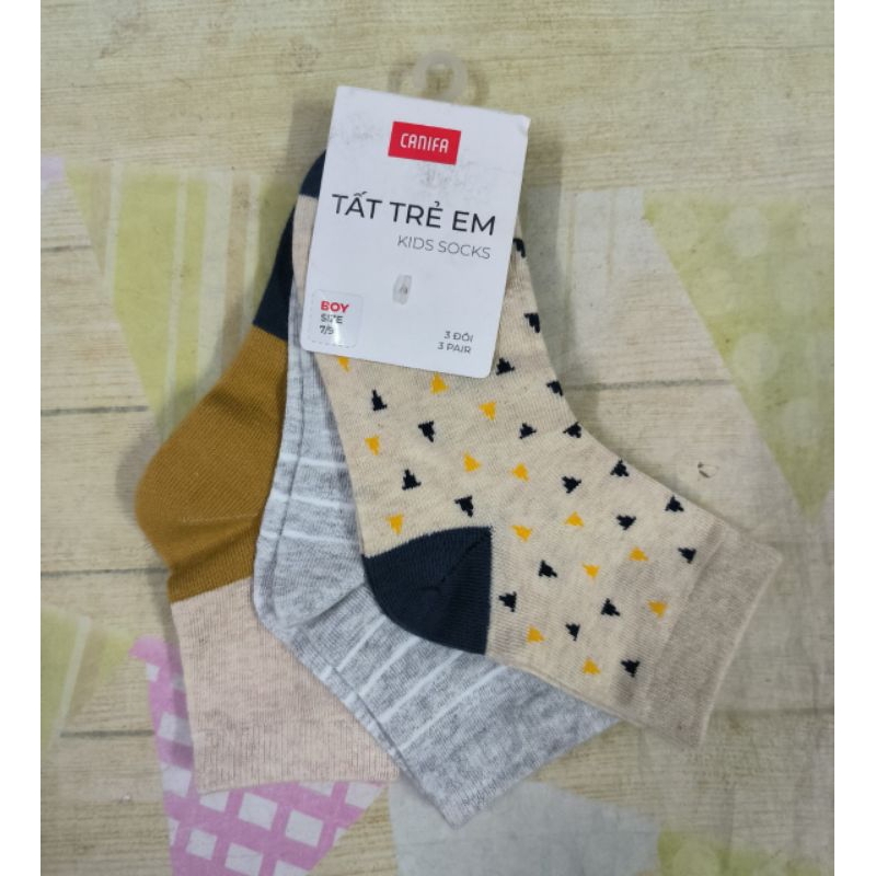 Pack 3 đôi tất bé trai Canifa