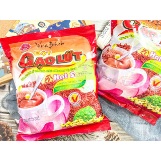 Bột Gạo Lứt Hạt Sen Vina Bích Chi Có Đường Thêm Ngon Bịch 30G X 10 Gói