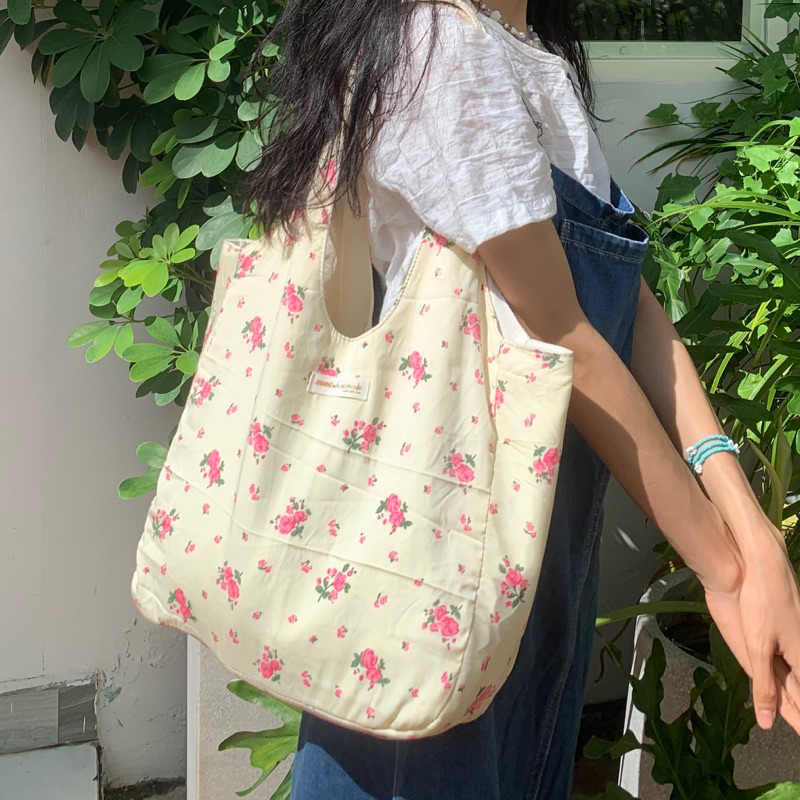 Túi tote HOA VINTAGE 2 lớp dày dặn Mọt handmade