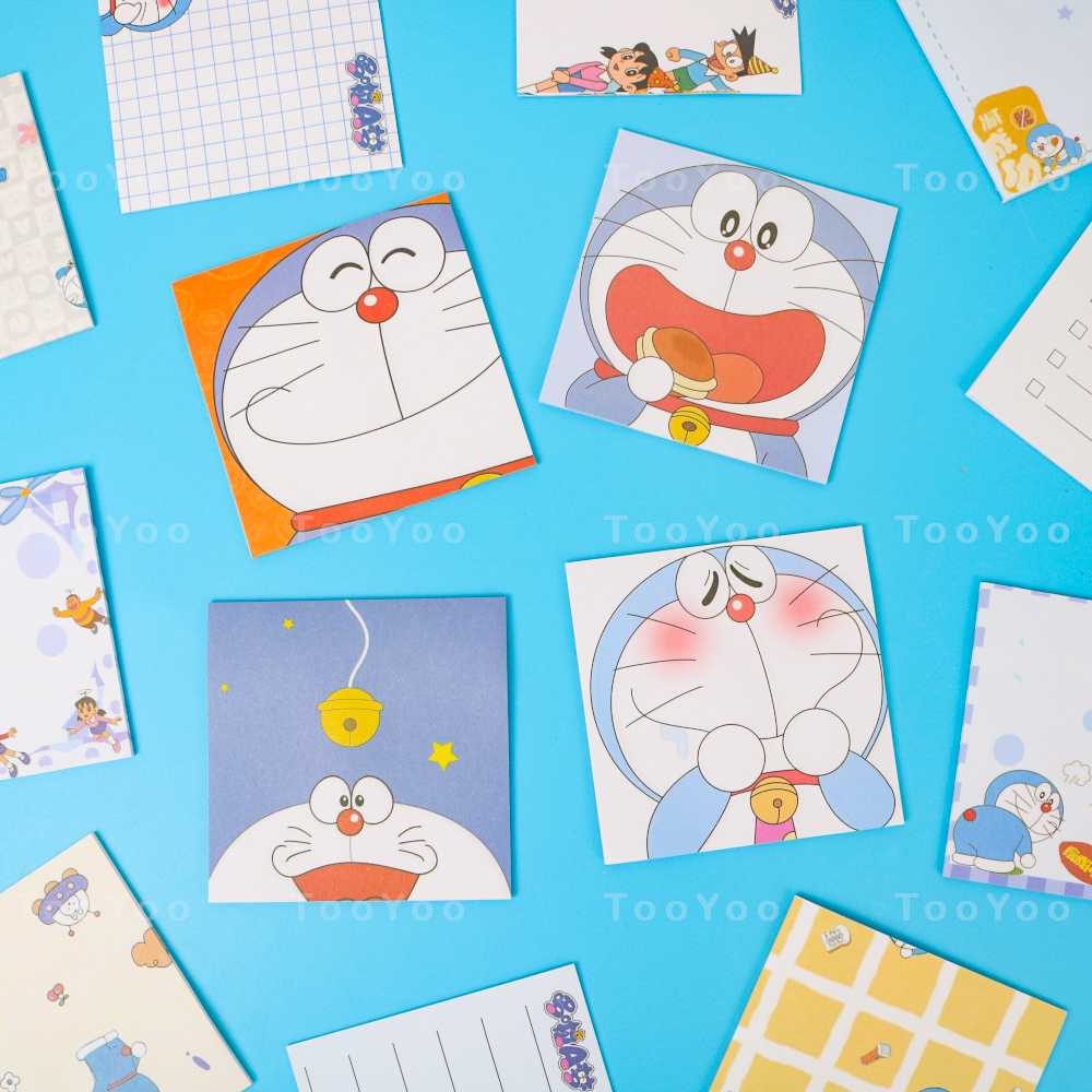 Tập giấy ghi chú Doraemon có sẵn keo tiện lợi dễ thương cute TooYoo BK00168