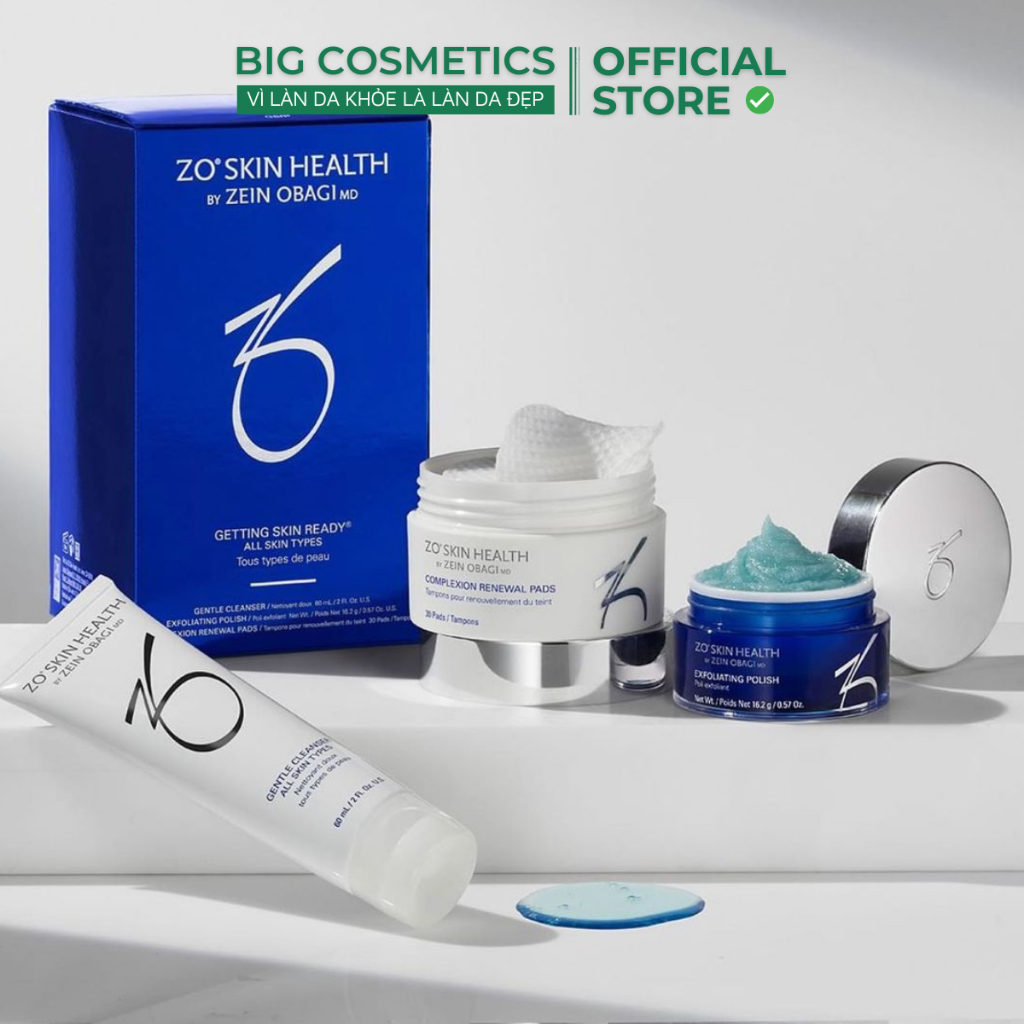 Bộ 3 Sản Phẩm Làm Sạch Da Zo Skin Health GETTING SKIN READY - Dành Cho Mọi Loại Da