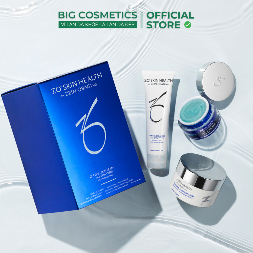 Bộ 3 Sản Phẩm Làm Sạch Da Zo Skin Health GETTING SKIN READY - Dành Cho Mọi Loại Da
