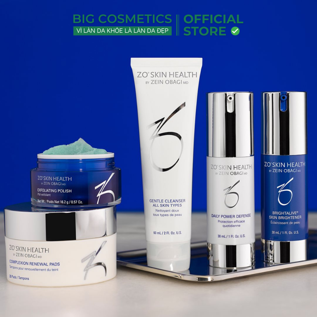 Bộ 5 Sản Phẩm Dưỡng Sáng Da Zo Skin Health SKIN BRIGHTENING PROGRAM