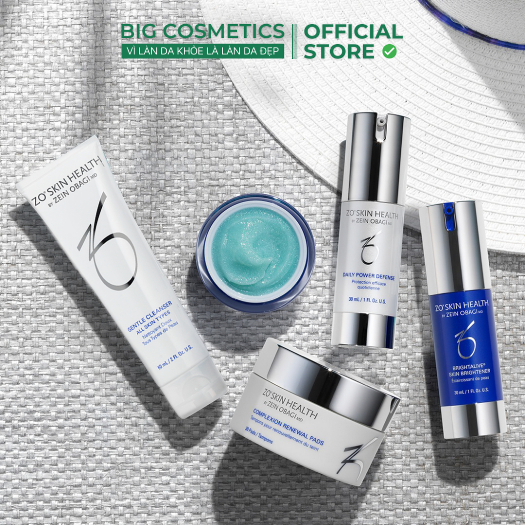 Bộ 5 Sản Phẩm Dưỡng Sáng Da Zo Skin Health SKIN BRIGHTENING PROGRAM