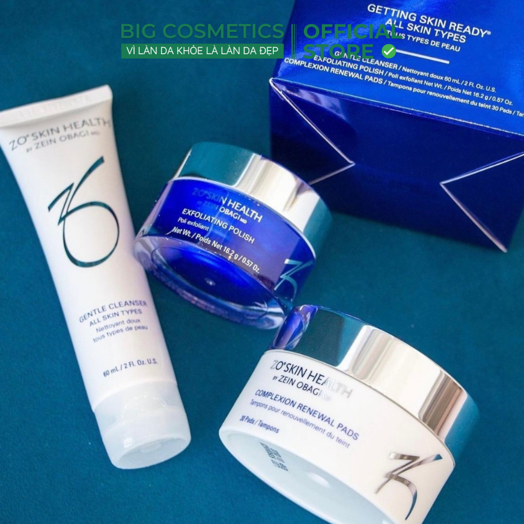 Bộ 3 Sản Phẩm Làm Sạch Da Zo Skin Health GETTING SKIN READY - Dành Cho Mọi Loại Da