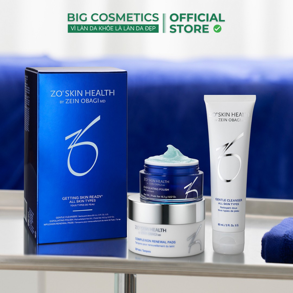 Bộ 3 Sản Phẩm Làm Sạch Da Zo Skin Health GETTING SKIN READY - Dành Cho Mọi Loại Da