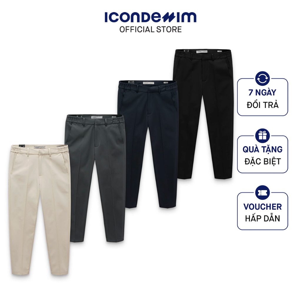 Quần Tây Nam Skinny ICONDENIM Lưng Phối Thun QTID0031