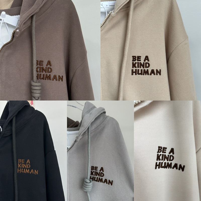 Áo Khoác Hoodie Zip Thêu Chú Gấu 9088 Nỉ 2 Da