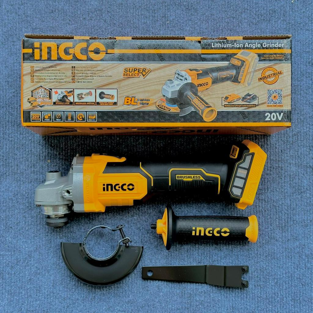 Máy mài góc ,máy cắt dùng pin Lithium-ion 20V INGCO CAGLI201008 hàng chính hãng