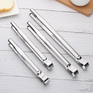 Kẹp Gắp Thực Phẩm Inox Cao Cấp - Kẹp Đa Năng Nướng Thịt/ Gắp Bánh Mì/ Rau Củ Nóng Lạnh Tiện Dụng (Kẹp Inox 25cm)