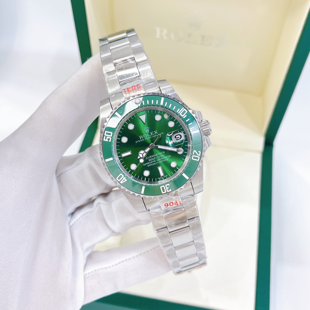 Đồng Hồ Nam Rolex - Size 42mm, Máy Cơ, Kính Sapphire Chống Trày,Thép 904 không gỉ, 3 Kim Bảo Hành Máy 12